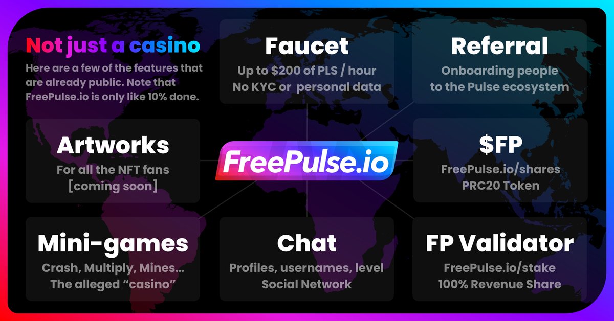 FreePulseio's tweet photo. #PulseChain #PLS #HEX #PulseX #PLSX $PLS $PLSX #Bitcoin #Ethereum #ETH #BTC https://t.co/zfTKUwLQdb