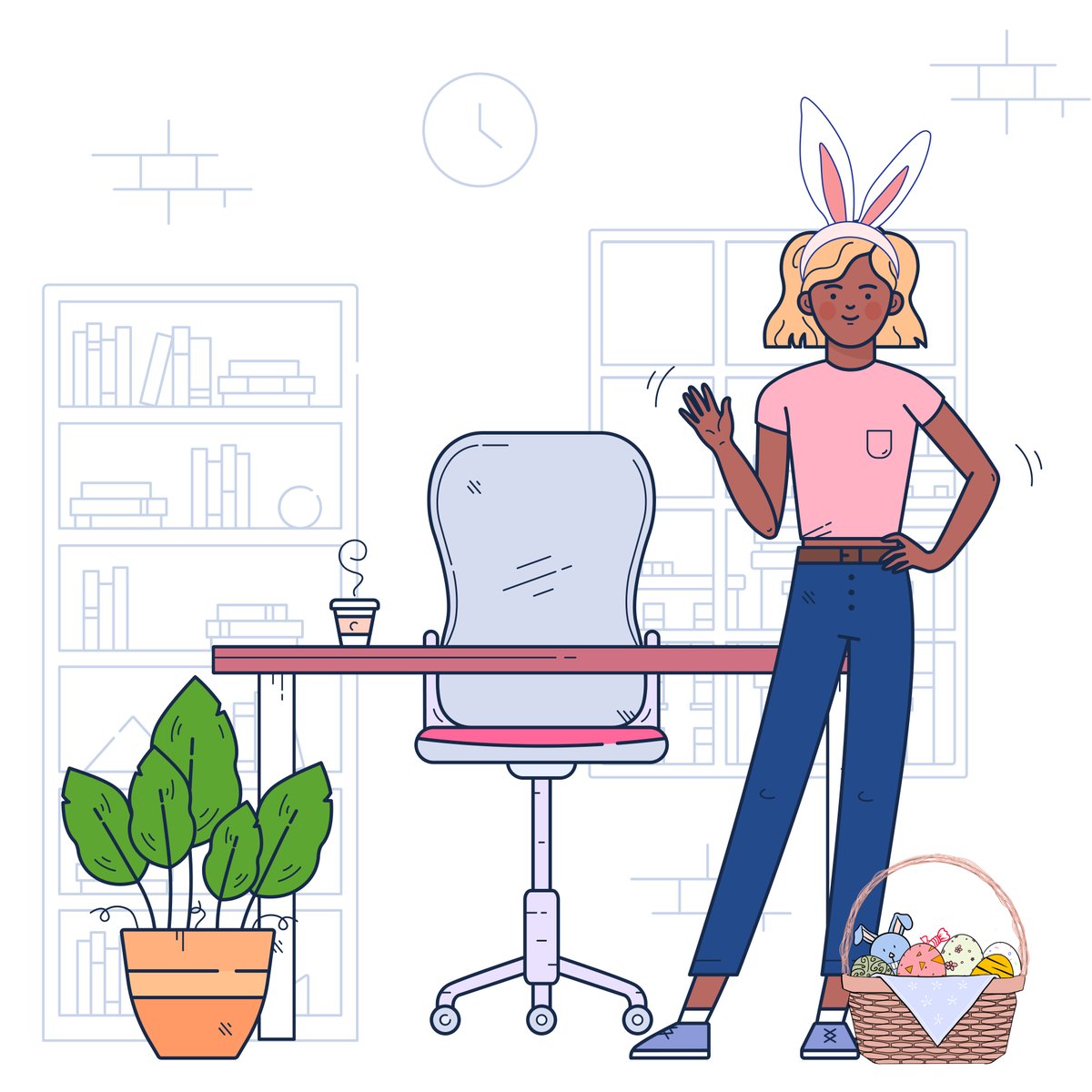 SayHelloCampus's tweet photo. From all of us at #HelloCampus, we hope your Easter season is 'egg-stra' bright and happy this year! 🐣 May your weekend be filled with smiles, sunshine, and lots of sweet treats.🍭☀️ https://t.co/HezxUv8bpy
