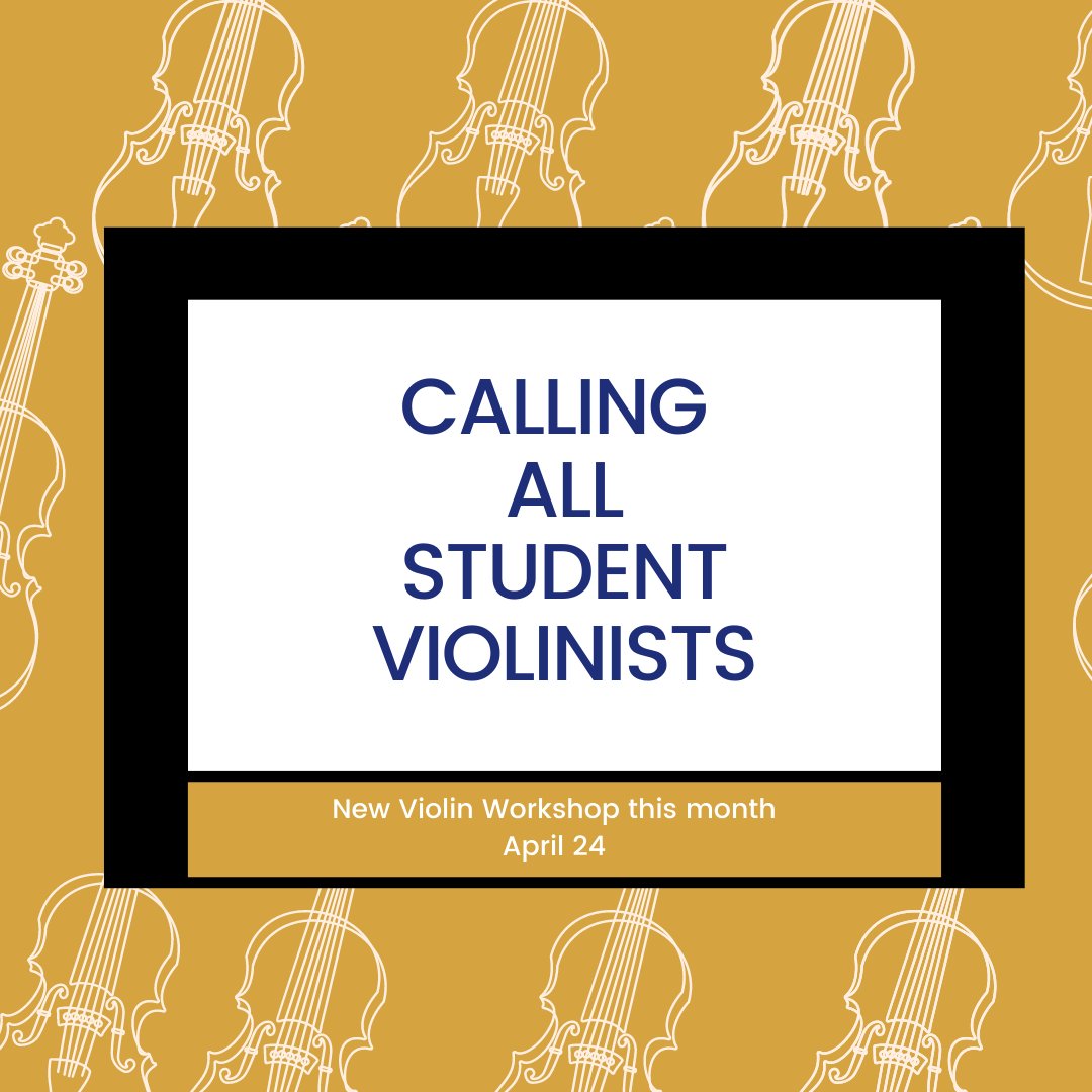 Calling all student violinists
We have a Violin Workshop in one week!
Date: April 24, 2022, 3-6 pm
Location: Brea
Spaces are limited so sign up ASAP
fasomusic.org/register-for-s…