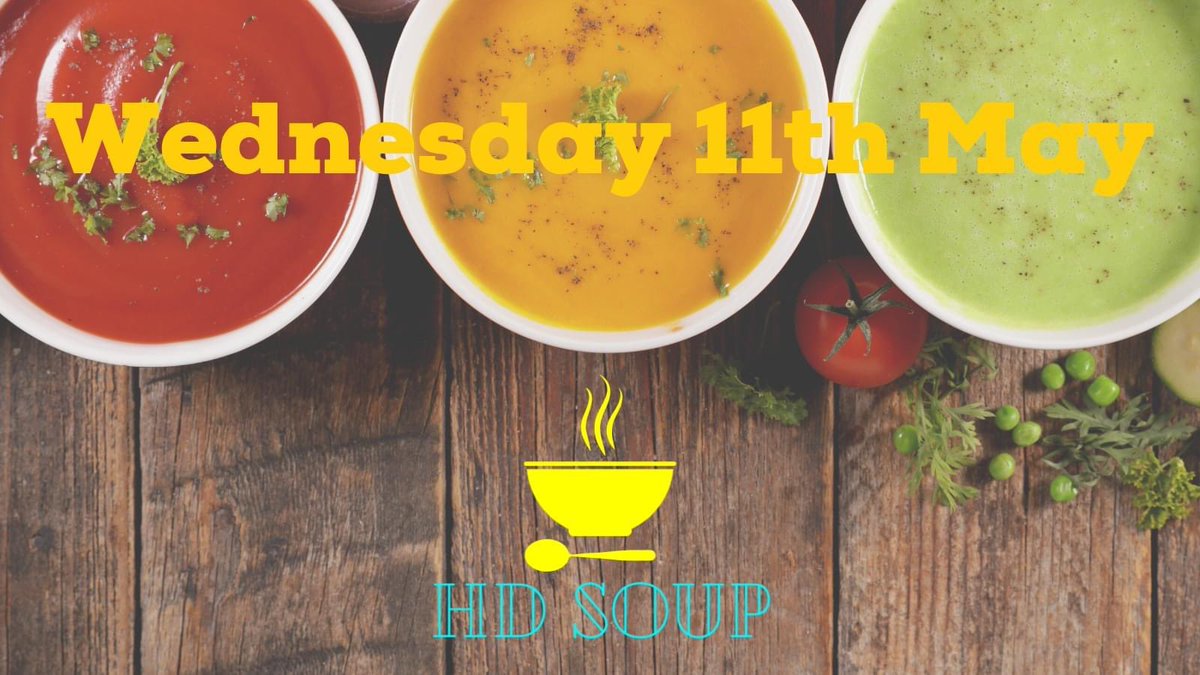Are you a not for profit organisation, social enterprise or sport club based in South Kirklees (HD postcode) and would like to get involved in the brand new HD Soup event?

Head over to our Facebook page at HDSoupHuddersfield for more information.  Please share 🙏