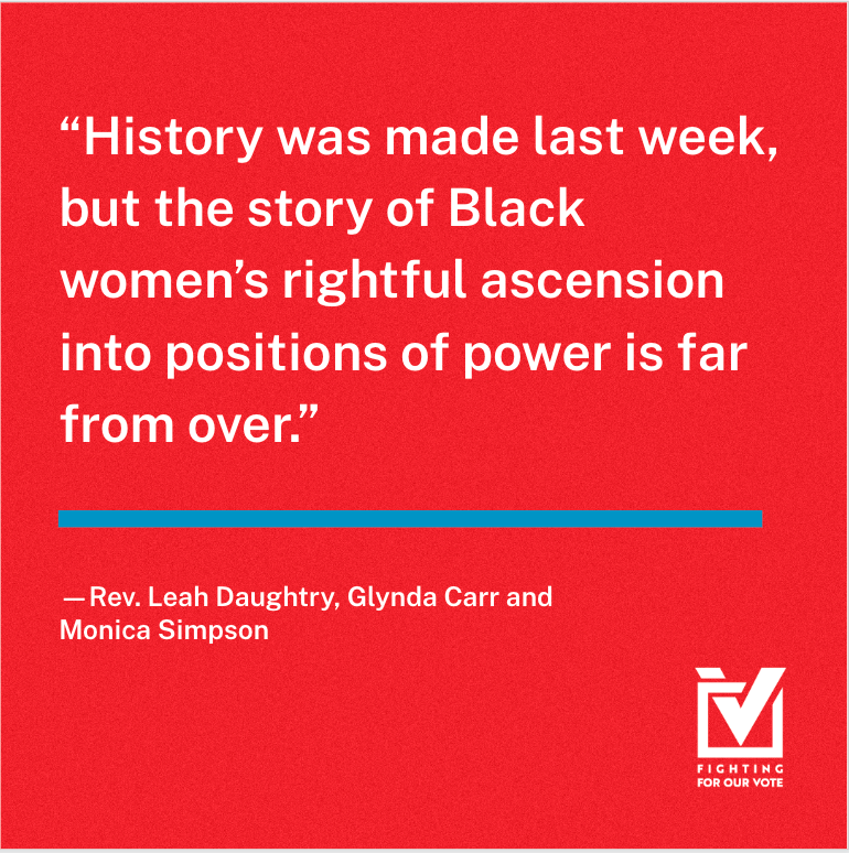 At every level of government, Black women are underrepresented. We have a long way to go until our lawmakers are representative of their constituents. Faith leaders and political champions talk about how #fightingforourvote can help us get there: usatoday.com/story/opinion/…