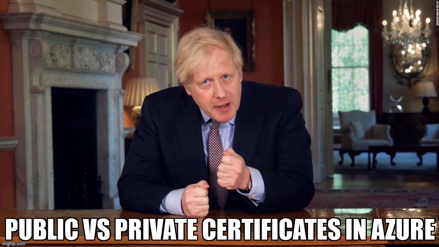 overflow_meme's tweet image. Public vs Private Certificates in Azure stackoverflow.com/questions/7188… #azurewebappservice #sslcertificate #terminology #certificate #azure