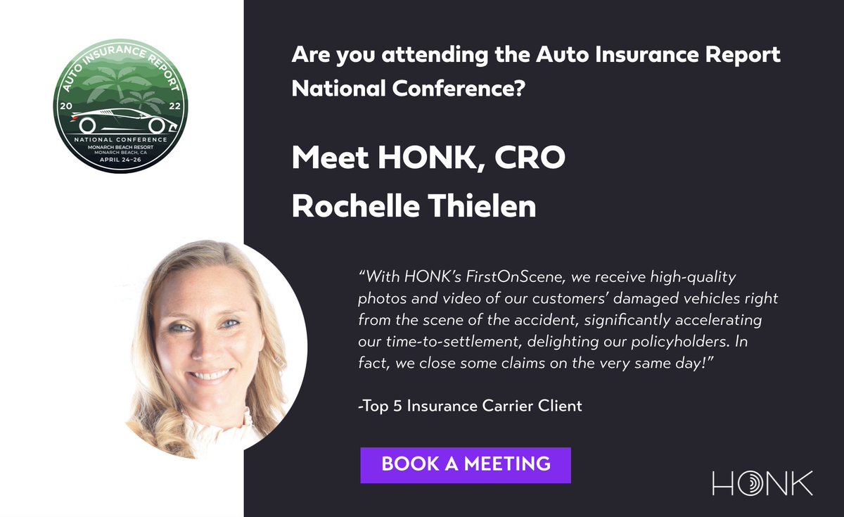 honk4help's tweet image. Want to know more about our #FirstOnScene program? 

DM us to schedule a time to meet CRO Rochelle Thielen next week at AIRNC?

riskinformation.com/auto-conference

#Insurance #autoinsurance #technology #roadsideassistance