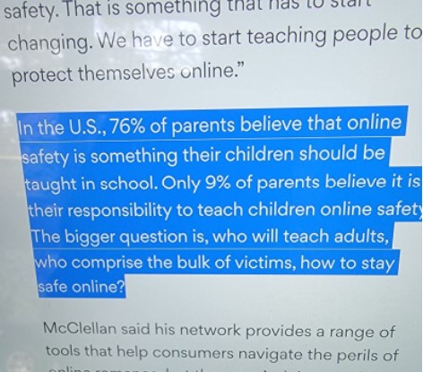 FortSafety's tweet photo. Did you know that, according to a recent @ajc article, 76% of parents said that they believe internet safety should be taught in schools?
Who can teach adults and kids alike about online safety? FortSafety can! We can come to your school, church, or civic organization. https://t.co/pXHX59rnjw