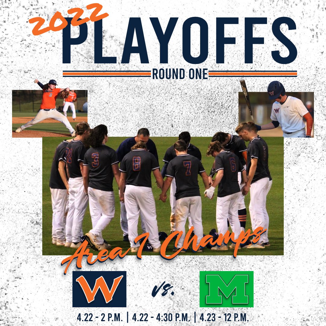 WoodlandBSB's tweet photo. We are one week away from the postseason! Woodland will host Millry in round one of the AHSAA Playoffs next Friday, April 22. https://t.co/BOrdv6MxJw