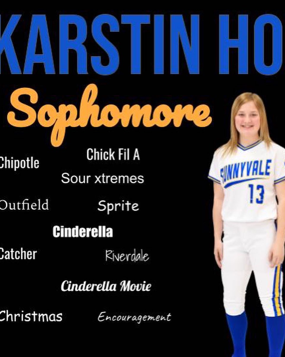 SValeRaiderSB's tweet photo. Beat Terrell 9-6 today!
MVP: Emma Melvin
Offensive MVP: Sarah Griffin
Defensive MVP: Savannah Bryan
You Got Caught Doing Good: Carley Patterson 

Recognizing Karstin Hollaway! Absolutely adore her work ethic and ability to be coached! https://t.co/j58J3MjZlw
