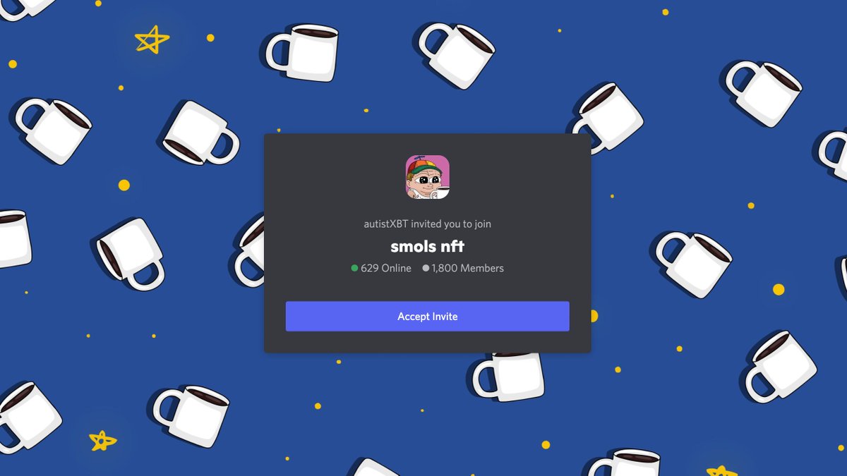 smols_nft's tweet photo. Our mint goes live in 30 minutes!

Join our discord to hang out ☕️

https://t.co/0g1h9hWPxx https://t.co/S2xL9pT72W