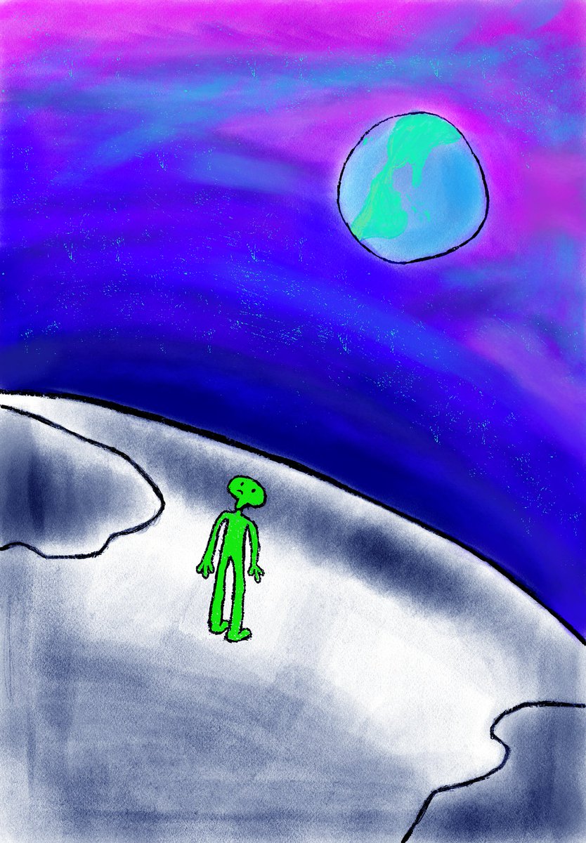 Even the Alien looks back like ”WTF is up with Earth”? 

𓄿 165 $RVN 𓄿

(If this #NFT sells today, I’ll drop NEW #NFT tonight 🫠)

ravenist.com/collections/no…