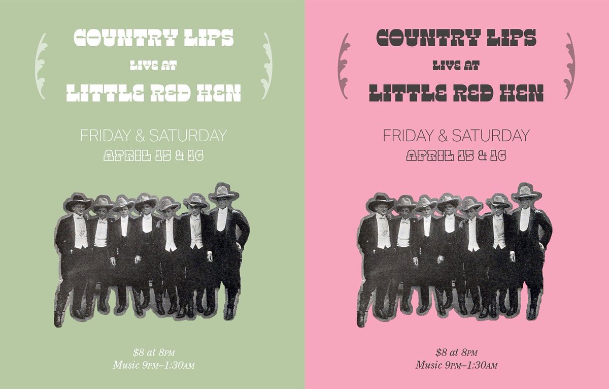 Looking forward to playing tonight and tomorrow at the best honky tonk on the west coast, the Little Red Hen 🤠