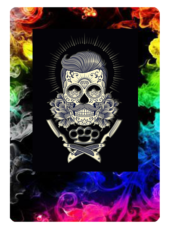 NFT barber card skull collection