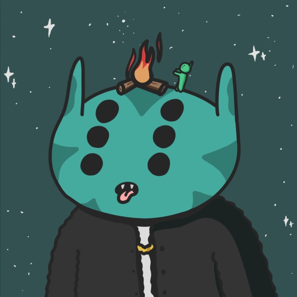 Just opened this gift 🙏, forever grateful 
it's pretty dope 
<a href="/alienfrens/">alien frens</a>