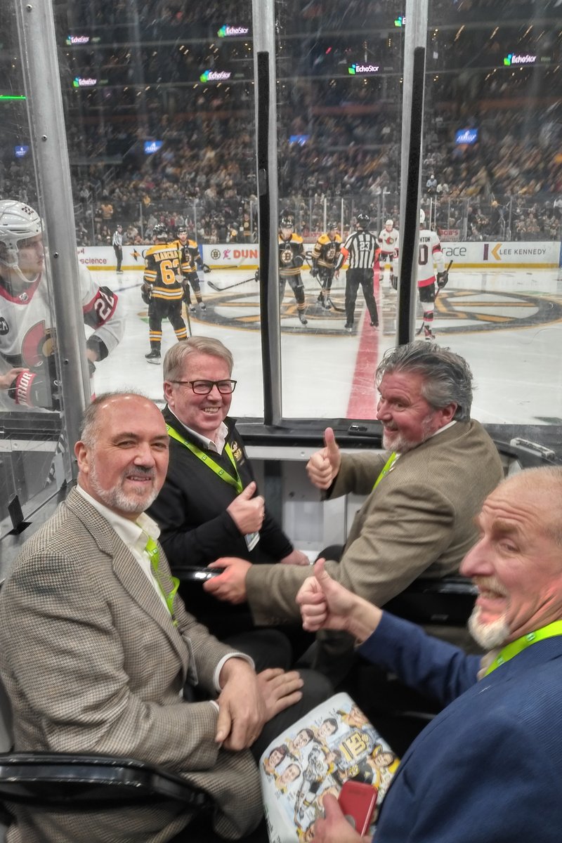 Denterlein (@denterlein) on Twitter photo Our Senior Advisor <a href="/PeterHoweBoston/">Peter J. Howe</a> gets to go to some pretty amazing places sometimes - including sitting "Behind The Glass" at <a href="/NHLBruins/">Boston Bruins</a> vs <a href="/Senators/">Ottawa Senators</a> last night. He, <a href="/RodgerCuzner/">Rodger Cuzner</a>, Jon Sorenson and <a href="/OmgEgan/">Timothy T. Egan</a> were guests of <a href="/TDBank_US/">TD Bank</a> for a special <a href="/necbc/">NECBC</a> night. #GoBs Our Senior Advisor <a href="/PeterHoweBoston/">Peter J. Howe</a> gets to go to some pretty amazing places sometimes - including sitting "Behind The Glass" at <a href="/NHLBruins/">Boston Bruins</a> vs <a href="/Senators/">Ottawa Senators</a> last night. He, <a href="/RodgerCuzner/">Rodger Cuzner</a>, Jon Sorenson and <a href="/OmgEgan/">Timothy T. Egan</a> were guests of <a href="/TDBank_US/">TD Bank</a> for a special <a href="/necbc/">NECBC</a> night. #GoBs