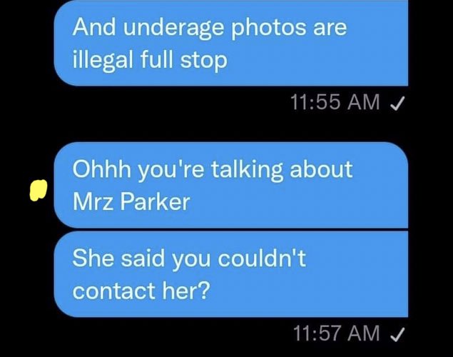 JaeDarke's tweet photo. So you @shegeeks369 find it appropriate to talk on a groomed victim’s behalf, but tell her not to contact you with evidence? At this point don’t even whine that you’re being called out. How about correct the wrong information you put out and quit speaking over a victim https://t.co/YP95K1g0p7