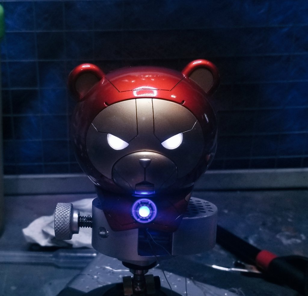 WJexter's tweet photo. #ironman #beargguy lives! *Dr Frankenstein laugh* bwahahahahaha https://t.co/6kRxDDIYth