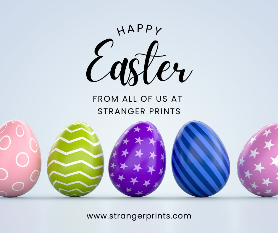 strangerprint's tweet photo. Sending warm greetings this Easter to our wonderful customers! Thanks for trusting and choosing us. 
#Easter #easterwishes #EasterSunday https://t.co/QhUOsCRhCg
