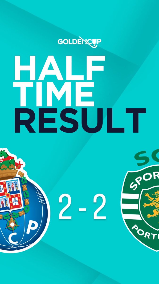 HALF TIME SCORE  2 - 2

<a href="/FCPorto/">FC Porto</a> 🆚 <a href="/SCPModalidades/">Sporting CP - Modalidades</a> 

 🏆Golden Cup 
 💻Esport3 &amp; ZeroZero website 
 📍Palacio des Desportes de Riazor 
 🍀Good Luck

#GoldenCup #GCup #elitehockey #morethanagame #letsskatetogether #rinkhockey