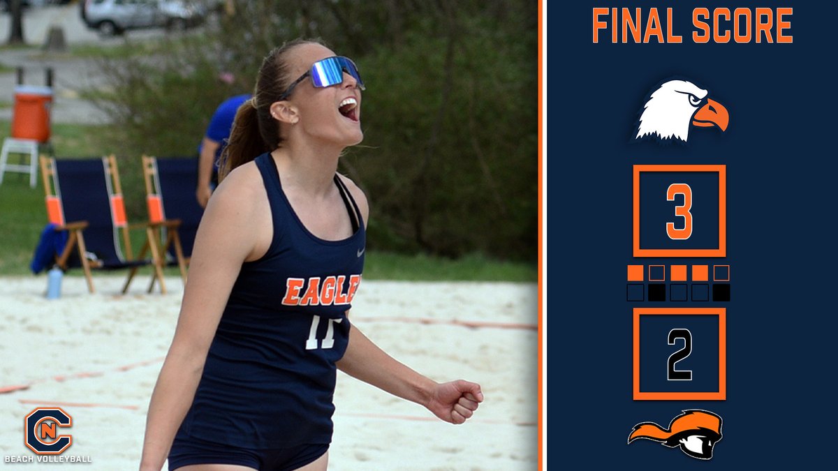 Third time's the charm!

<a href="/cnbeachvb/">Carson-Newman University Beach Volleyball</a> knocks off Tusculum 3-2 to earn their first win at <a href="/AVCAVolleyball/">AVCA</a> in almost three years.

Back at it this evening against Concordia-Irvine

🦅 <a href="/cnbeachvb/">Carson-Newman University Beach Volleyball</a> 3
🔶⚫️ Tusculum 2
FINAL