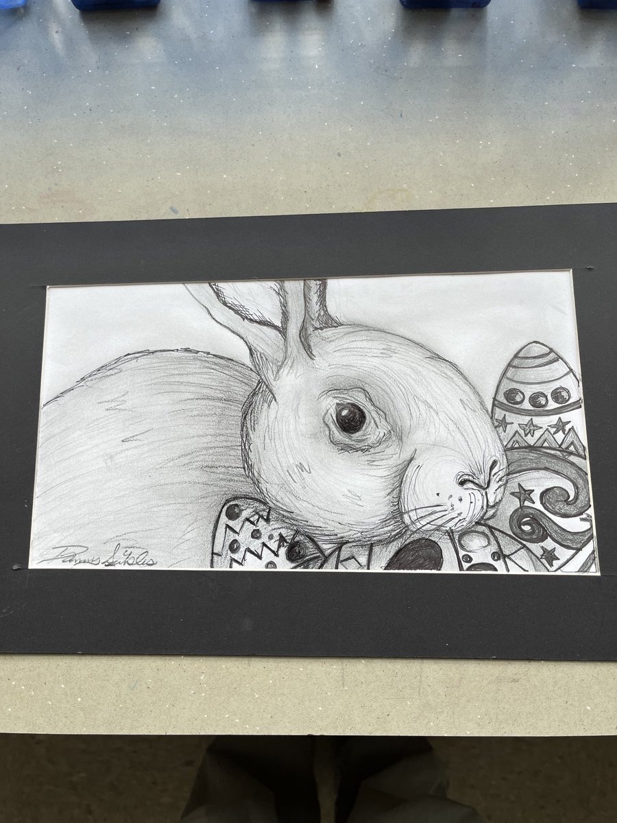 Just a little Easter drawing today with my elementary students!