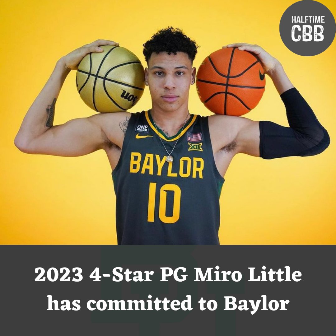 2023 4⭐️ PG <a href="/MiroLittle23/">Miro Little</a> has committed to Baylor. #HalftimeSports