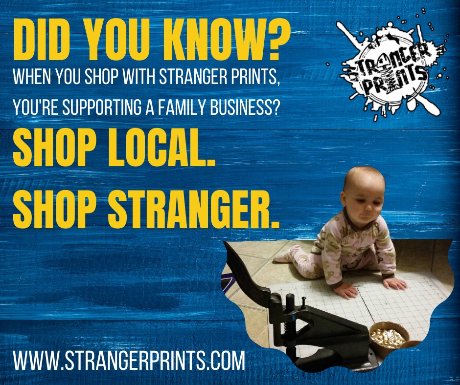 strangerprint's tweet photo. Why should you shop at a family-owned business? 

1.) Build a Sense of Community
2.) Adds a Personal Touch
3.) Owners Are More Invested in Their Customers

Stranger Prints has been serving Orange County, CA since 1999. 

https://t.co/EYhUmViDQ1
#customdesign #familybusiness https://t.co/BG0M24WkHx