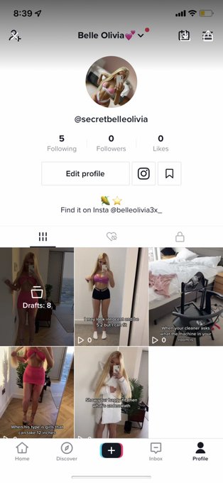 Following back the first 100 people that follow my new TikTok! @secretbelleolivia dm me when done https://t