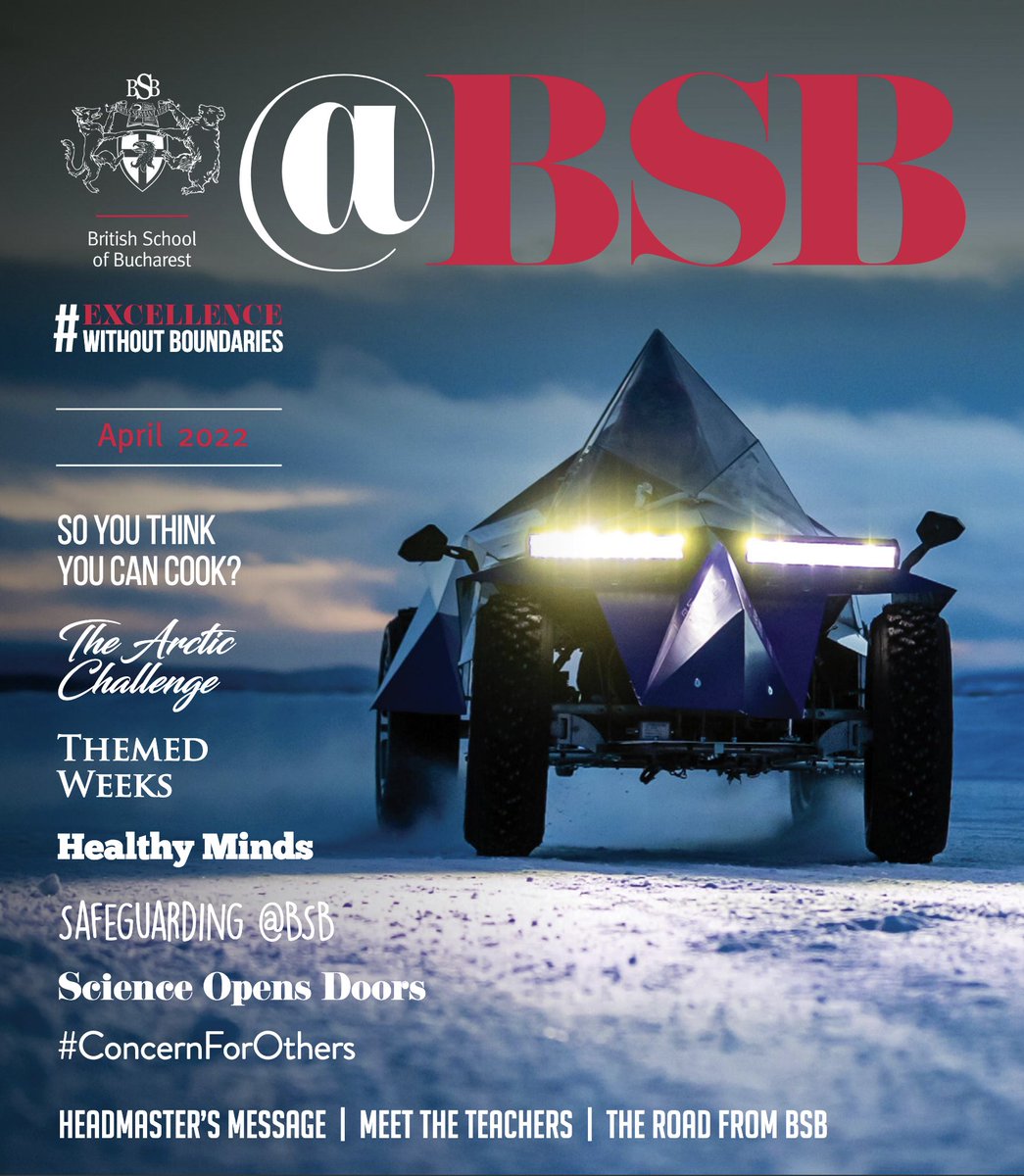 Together with the British School of Bucharest <a href="/britishschoolro/">British School of Bucharest</a> we tested their students' vehicles in The Arctic. We have been featured in their termly newsletter. We are delighted to see Project Zephyr and The Arctic Challenge bring excellence and innovation to students.