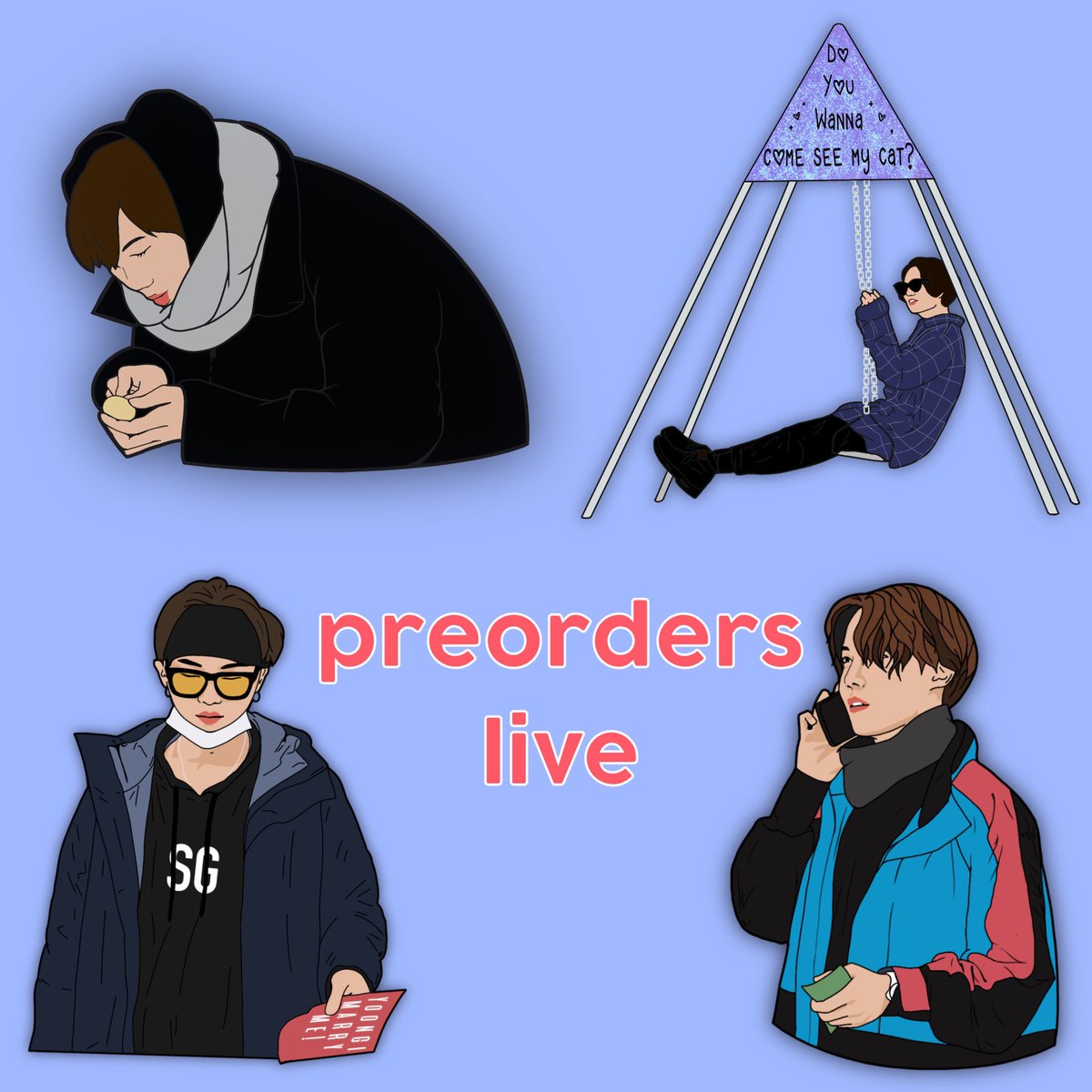 springbeepins's tweet photo. Preorders open 💜 These were the 4 BTS BV4 designs that got overwhelming support! 

£9 
Namjoon
Yoongi
Hobi

£15 
Jungkook (requires 2 molds &amp; chains)

Please see all the pin details in the product description 🥰

#btspins #btsenamelpins #btscollections #btspin #btsbonvoyage https://t.co/WW04CdfwSM