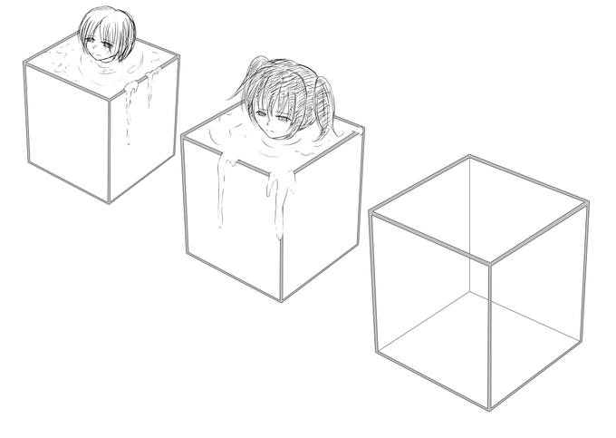 昨日から少女を精液などで漬け込む施設というものを考えていましたが、頭の中のイメージをそのまま描き出すのは難しいですね。 