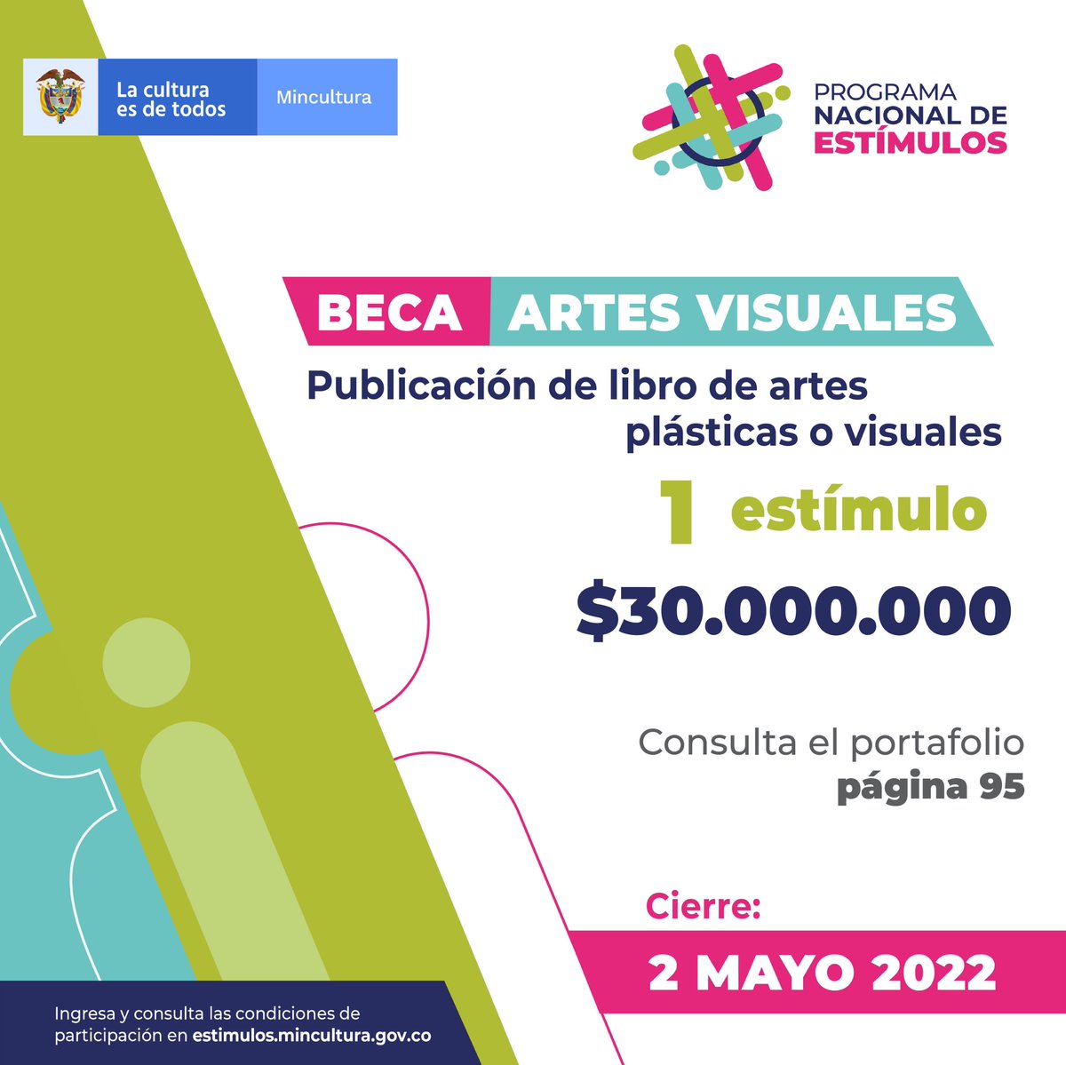 Esta beca apoya la realización de una publicación impresa de edición singular o seriada, producto de procesos de creación, circulación o investigación.

Conoce todas las bases y condiciones de esta convocatoria ingresando al link de nuestro perfil.