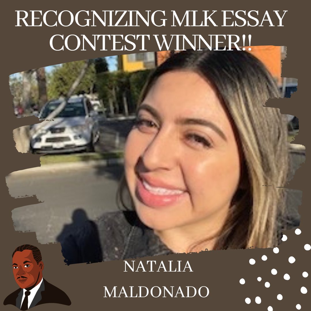 CalStateLAServe's tweet image. Please join us in recognizing contest winners James Chestnut, Natalia Maldonado, and Julio Recalde over the next three posts, for their insightful reflections on community service and the MLK movement!