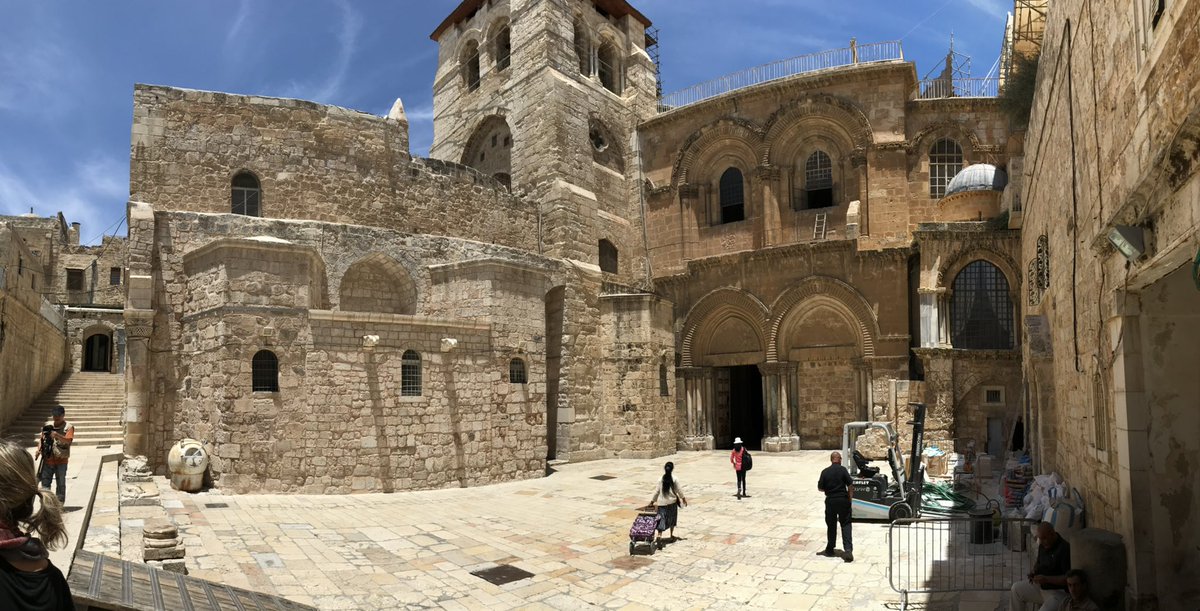 TheDonStein's tweet photo. The Church of the Holy Sepulchre. It’s shared by several Christian communions, belonging to all and none at once. It is the most ancient site of Christian worship, and for good reason. https://t.co/QThdId7cuS