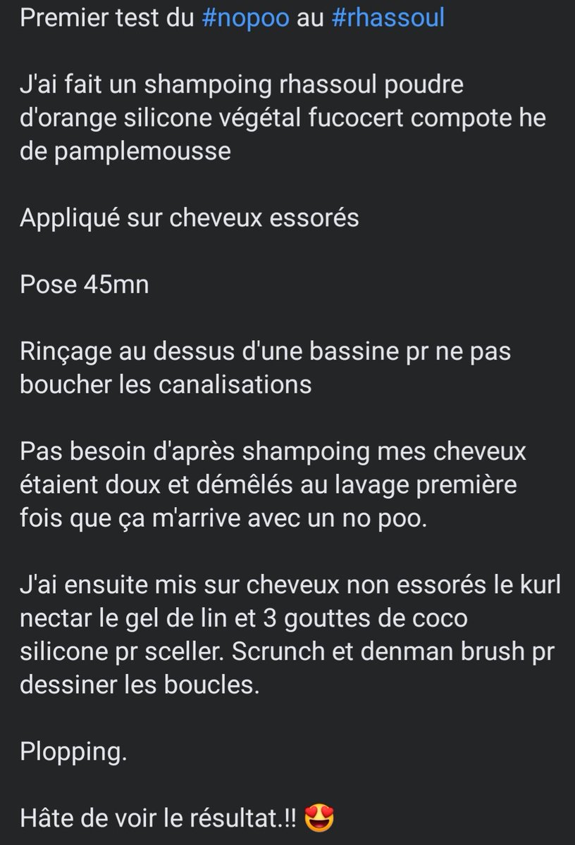 PtiteBouclettes's tweet image. #curlyroutine #NoPoo #cheveuxbouclés