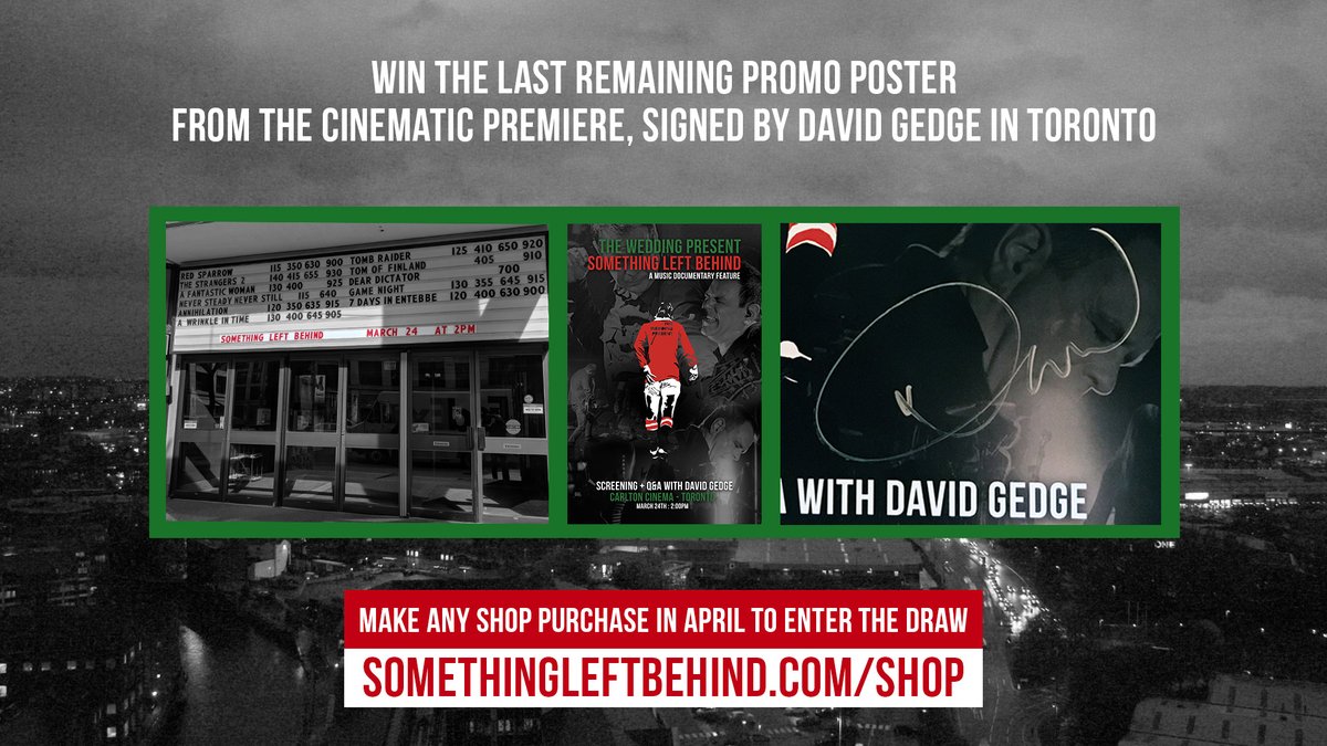 TWPdocumentary's tweet image. Competition time... somethingleftbehind.com/shop

@weddingpresent #theweddingpresent #Documentary #somethingleftbehind #music #film