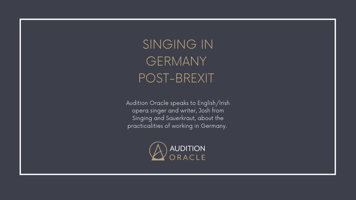 auditionoracle's tweet photo. Audition Oracle speaks to English/Irish opera singer and writer, Josh from Singing and Sauerkraut, about the practicalities of working in Germany.
Read the full article here: https://t.co/KlFcI1kVvJ
#operasingerlife #operainGermany #opera #operasinging #operasinger https://t.co/oKQUi3zmFR