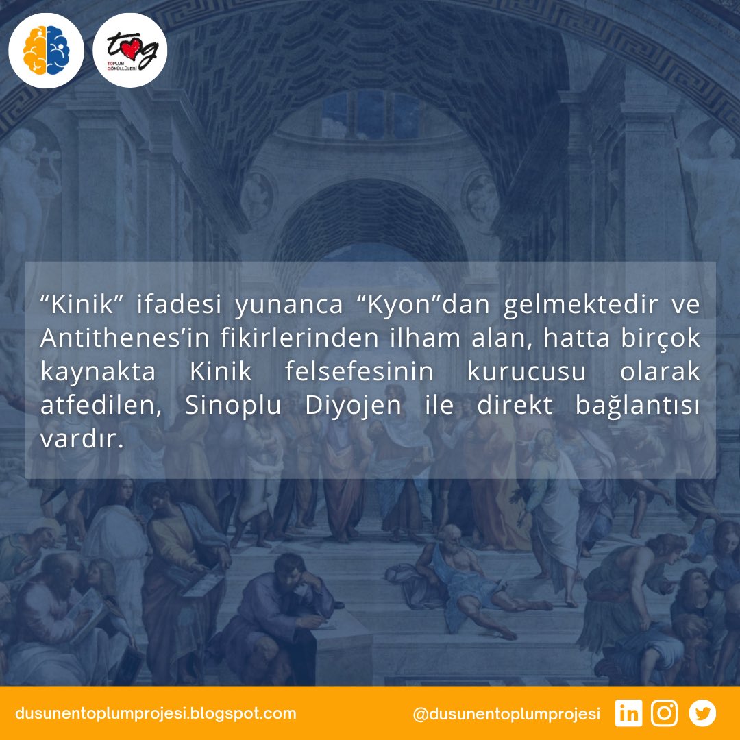 DusunenToplumP's tweet photo. “Kinik Felsefe ve Diyojen” adlı yazının devamı için profildeki web sitesini ziyaret etmeyi unutmayın. Keyifli okumalar! #kinikfelsefe #diyojen #felsefe #düşünentoplum #düşünentoplumprojesi #düşünentoplumtog #togvakfı #togsaha https://t.co/obp6WBvHBY