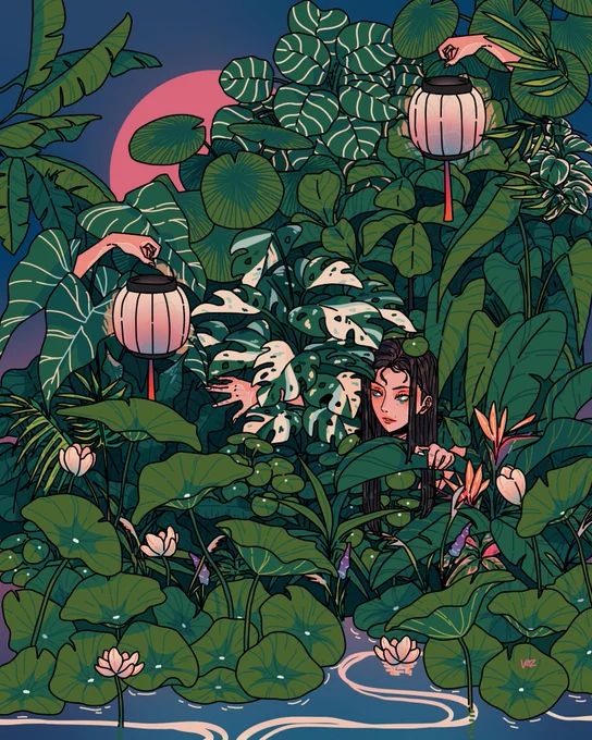 lost in the foliage 🏮🌱 