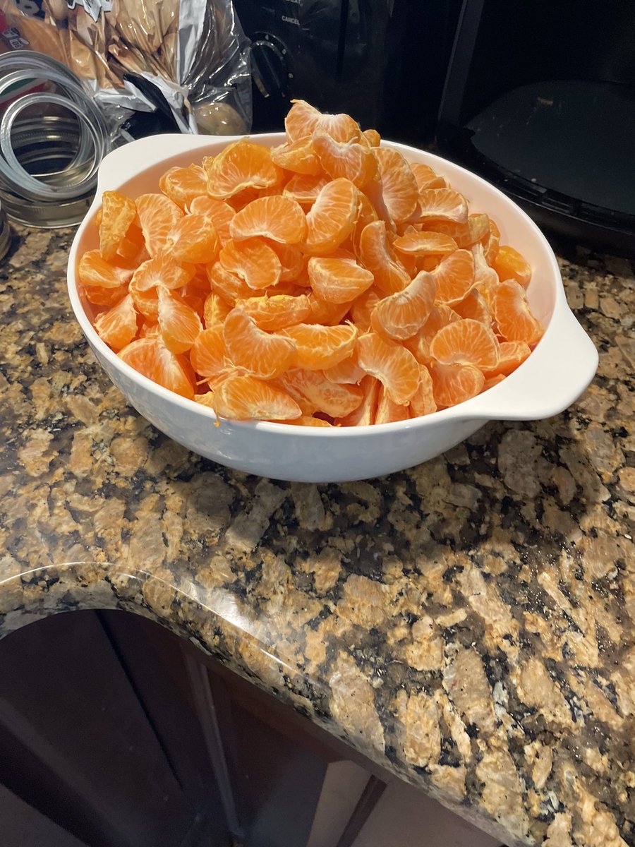 JenSchoolNurse's tweet photo. #SpringBreak is a time to relax and do things you enjoy. Today was #canning oranges. #indispensableschoolnurse #prepping #homemade https://t.co/qfsVR6iP2X