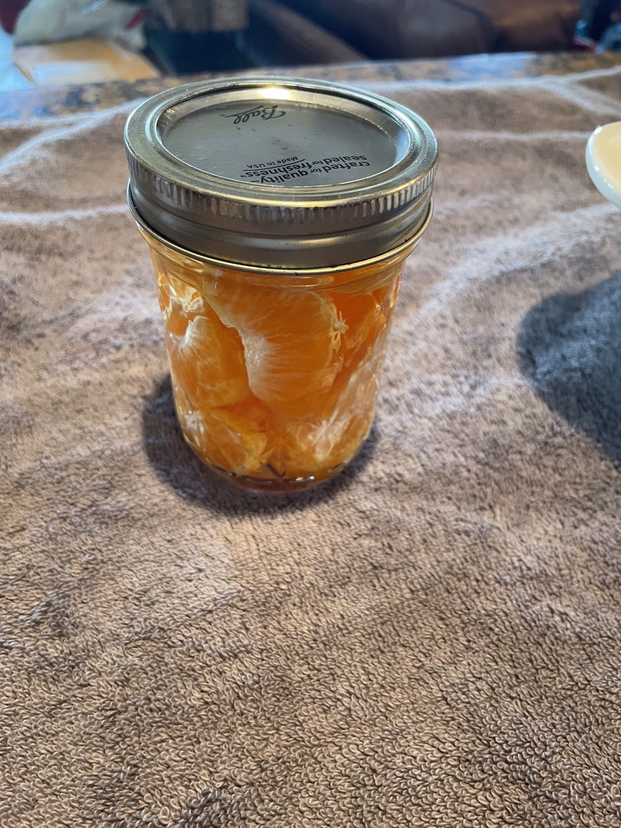 JenSchoolNurse's tweet photo. #SpringBreak is a time to relax and do things you enjoy. Today was #canning oranges. #indispensableschoolnurse #prepping #homemade https://t.co/qfsVR6iP2X