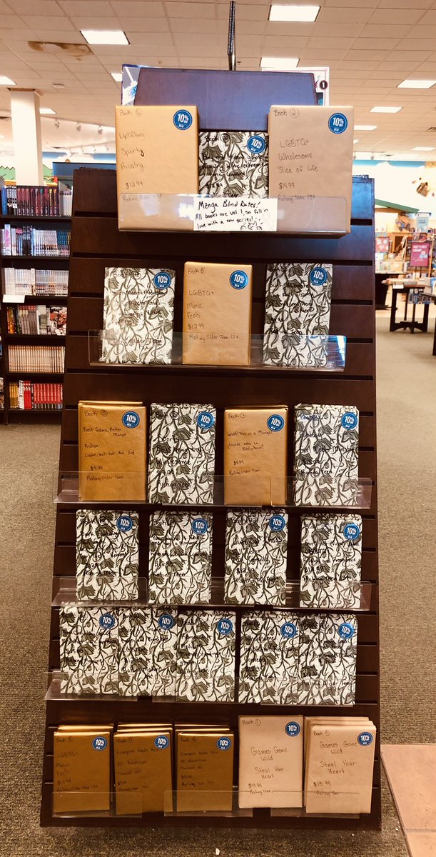 bnappleton's tweet photo. It’s Manga Weekend here at Barnes &amp; Noble Appleton. Stop in and check out our Blind Date With A Book, manga-edition, display and see what other great treasures you can add to your shelves. #BNAppleton #BNMidwest https://t.co/oZKA5jxInL