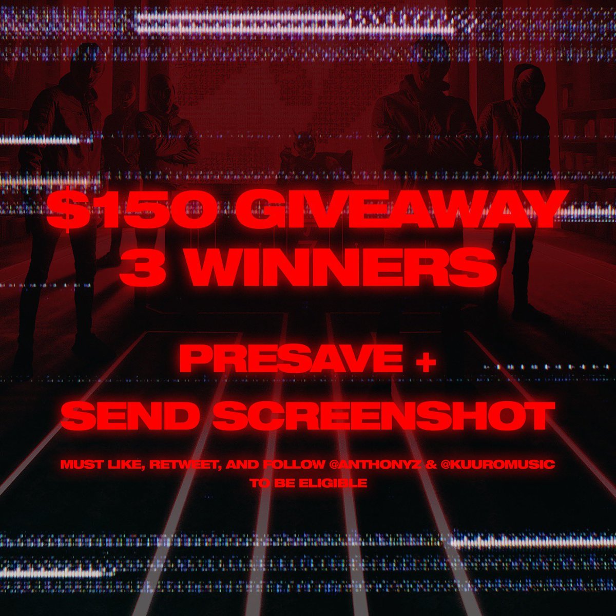 anthonyz's tweet image. ❗️❗️❗️BTFU GIVEAWAY❗️❗️❗️

@KUUROmusic and I are giving 3 random people $150 for presaving BTFU on Spotify! Comment below with a screenshot of your pre-save confirmation for a chance to win! Winner will be announced 4/19 

PRE-SAVE: bit.ly/KUUROBTFU