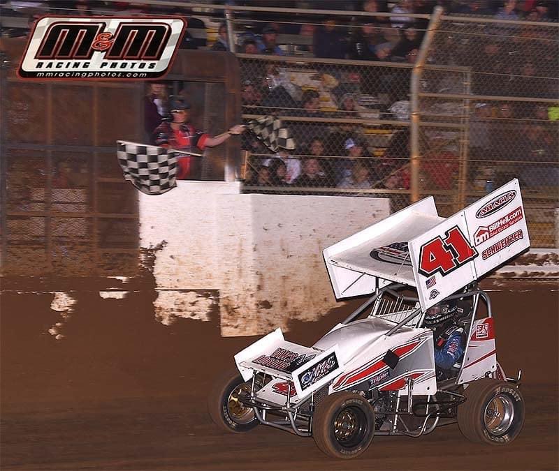 California__LS's tweet photo. 🅓🅞🅤🅑🅛🅔 🅣🅡🅞🅤🅑🅛🅔 AJ Bender will be running BOTH USAC Western States Midgets AND California Lightning Sprint events this Saturday (April 16th) at Bakersfield Speedway. @aj_bender21 @BAKOSPEEDWAY @USAC_WSMIDGET https://t.co/NLKmRf5bfh
