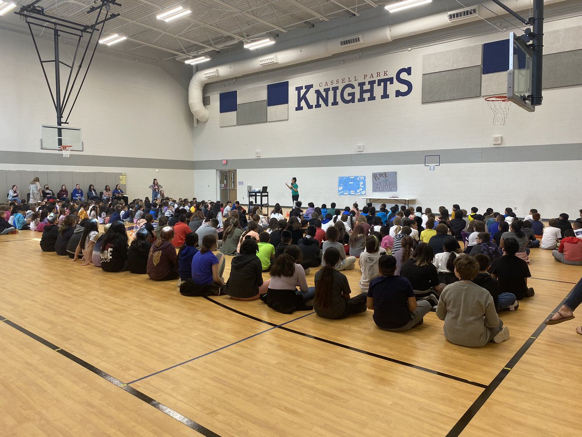 Today we celebrated our past achievements and set goals for this years MAP. It felt great to have all <a href="/Cassell_Park/">Cassell Park Elementary ISD</a> together.  #rockthemap   #isdstrong