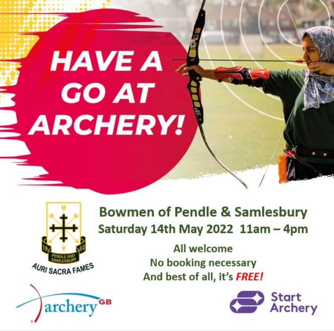 PandSWeb's tweet image. Ever wanted to try archery? Here is your chance! FREE and everyone welcome. No booking required. @archerygb #startarchery