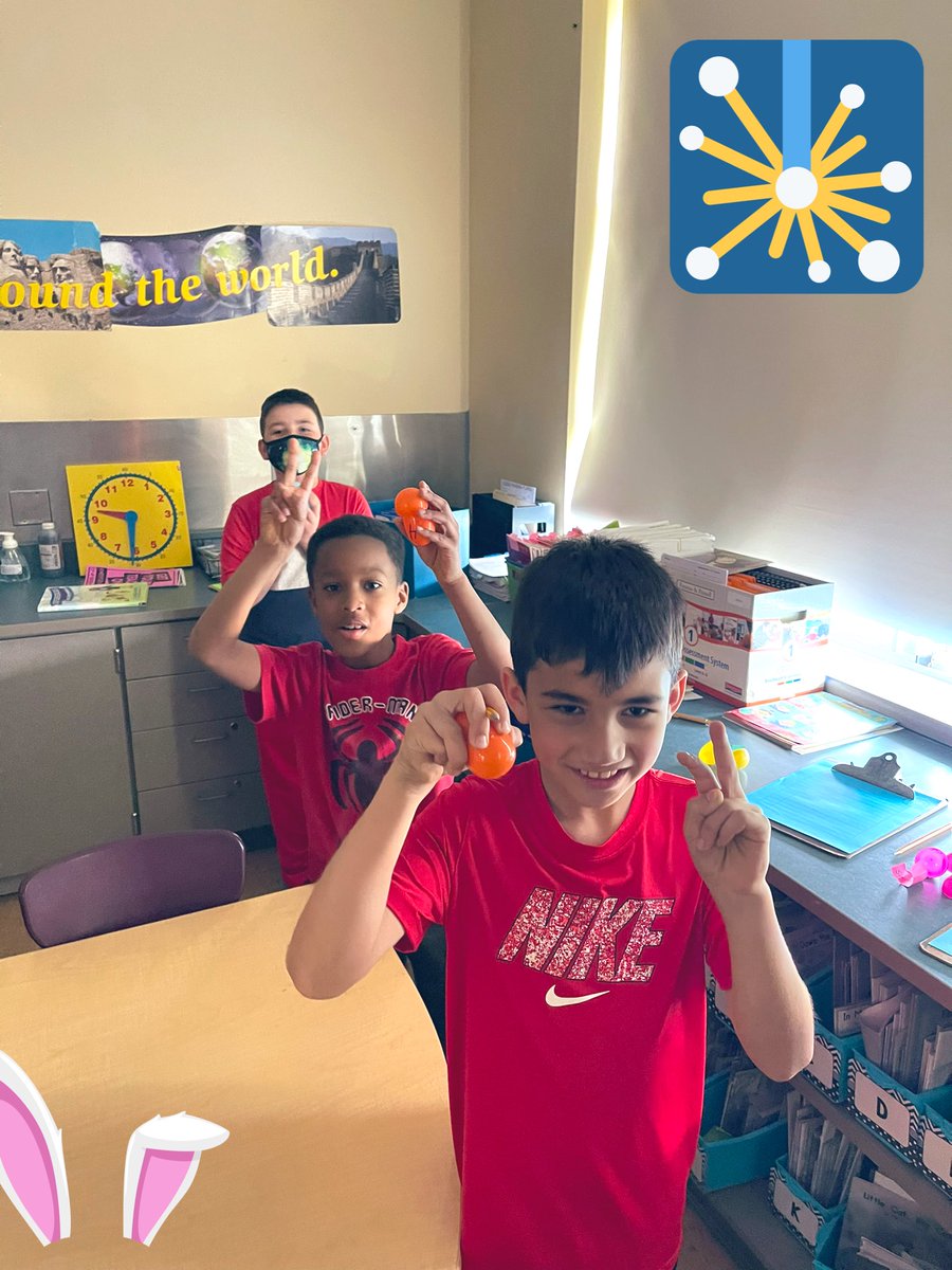 learndaley's tweet image. Throwback to our “Multiplication Disco Egg Hunt” 🕺🐣🐰 on the last day before break!