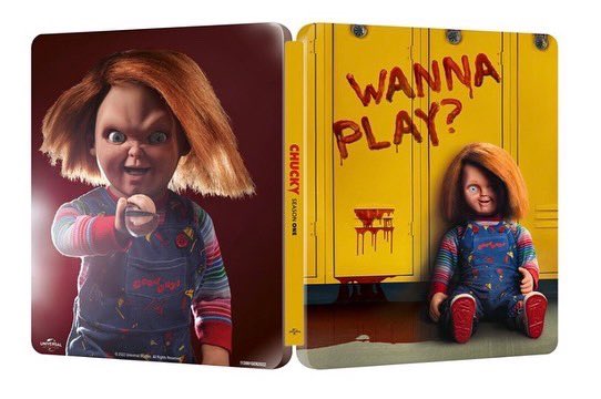 dawnofthediscs's tweet photo. Chucky: Season One Limited Edition Steelbook now available to pre-order at @hmvtweets 

https://t.co/c419JOVEYc

#FilmTwitter #Chucky #ChuckyTV https://t.co/5QiNCDdqlN