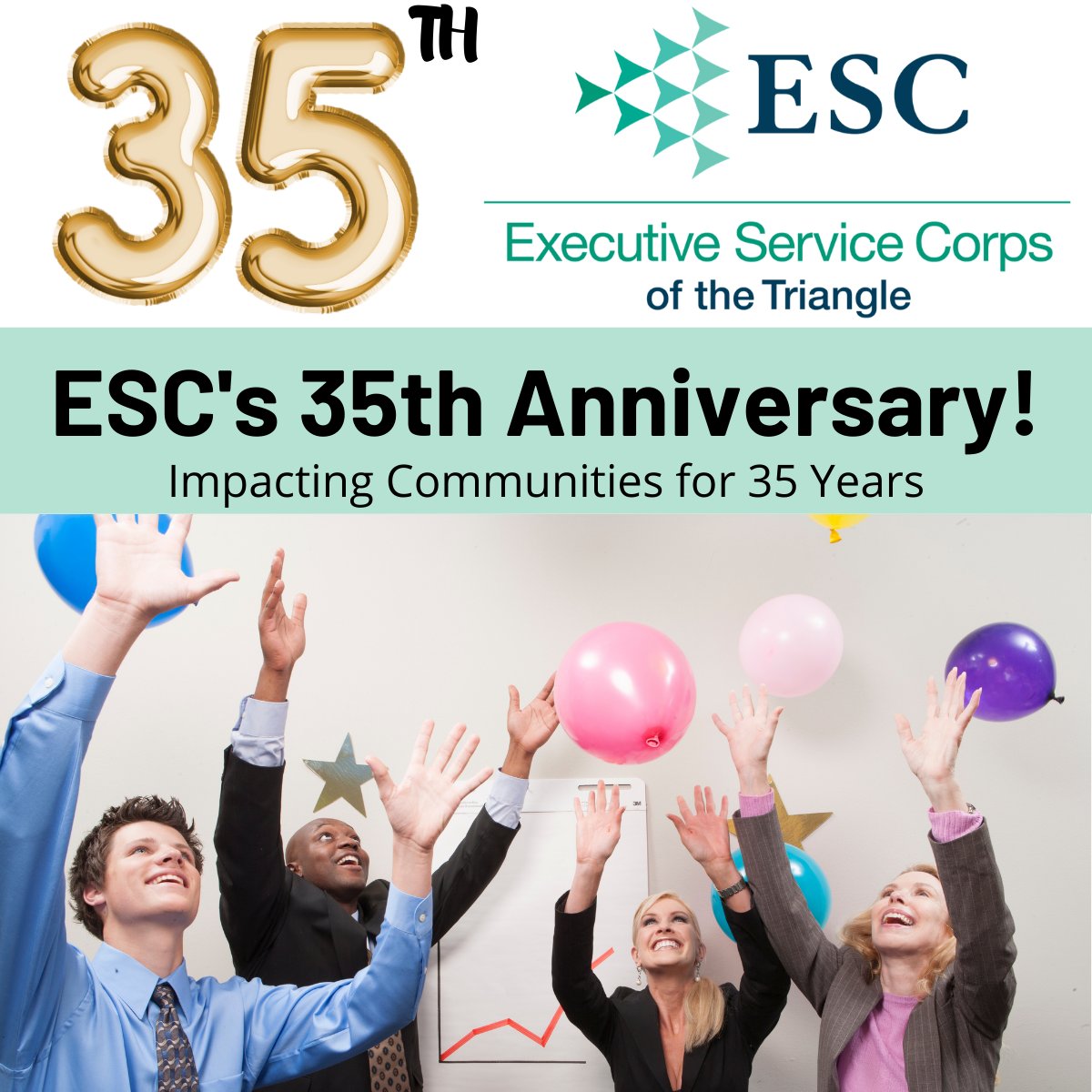 esctriangle's tweet photo. Did you know? ESC is celebrating our 35th anniversary! We are thankful to have been #serving and #impacting the wonderful nonprofit organizations in our community! Celebrating 35 years of supporting our Triangle Community!
#nonprofit #esctriangle #anniversarycelebration https://t.co/pYQxaGiSt9