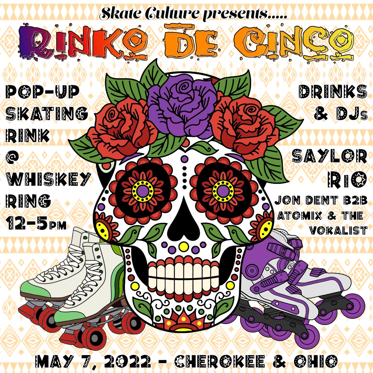LightLabSTL's tweet photo. Come play with us in the sun on Cinco de Mayo on 
@cherokeestreet right outside of @TheWhiskeyRing! Bring your own skates and jam with Saylor, @itsjondent, @AandTV, and Rio for a daytime popup! Cherokee Cinco will have a huge street party featuring local businesses! https://t.co/o7j1gVEA5L