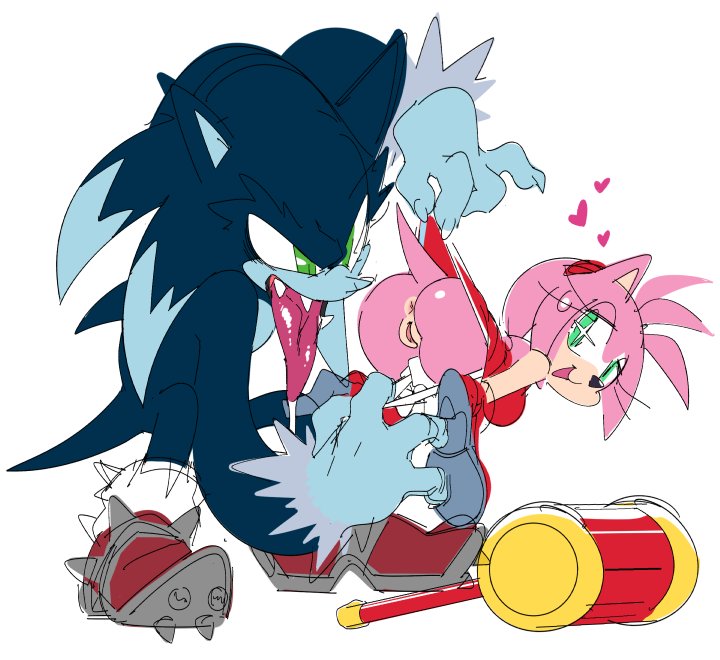 NSFWSonic1's tweet photo. Sure hijacking the death egg and tricking Sonic to stand directly underneath the cannon may seem extreme. But Amy sure looks happy! https://t.co/EXl4KIiUax