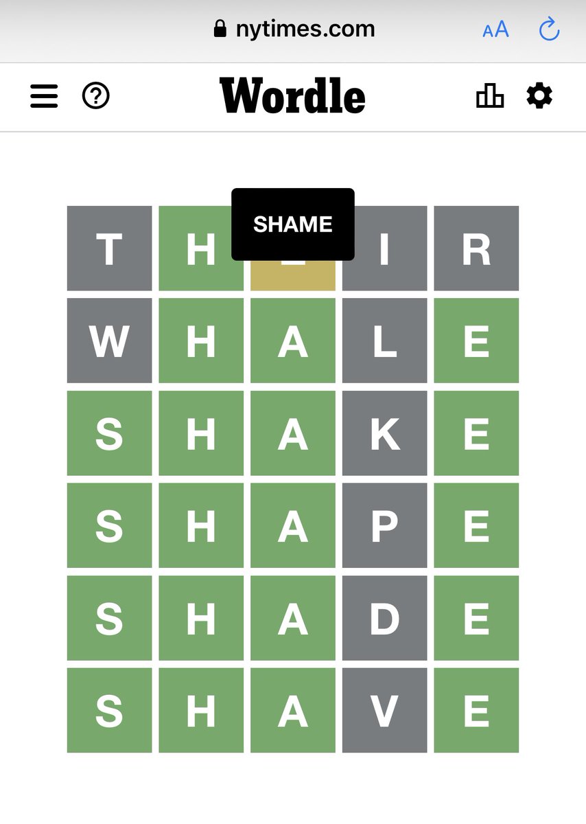 AlexHamilt0n's tweet image. Yes it is. #Wordle300