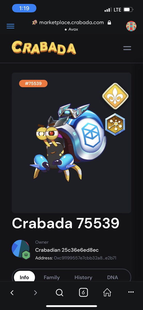 BlockchainBros2's tweet photo. @PlayCrabada how is this possible? Lol I bred to pure primes and didn’t get a pure prime. https://t.co/81KIhCClRX